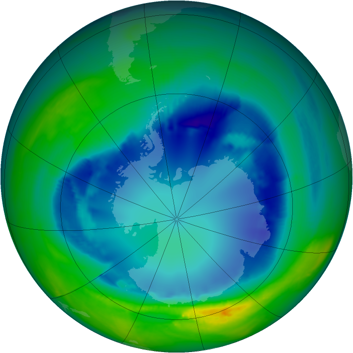 Ozone Map 2007-08-18